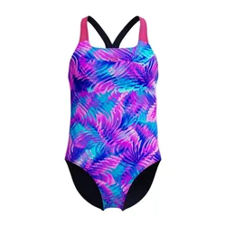 Print Powerback Swimsuit Margarita Pink / Peacoat 15-16 Years Girls