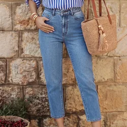 Jeans cónicos con cremallera 27
