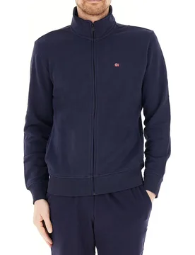 Felpa con zip BLU NAVY XXL - Napapijri - FashionsVida