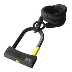 Lucchetto A U Eyelet D-lock 120cm Black
