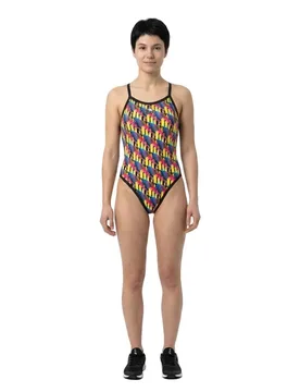 Revolution 80´s Lines Swimsuit Yellow XL Women - TURBO - FashionsVida