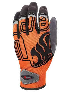 Gants De Travail Niko 3 Unités Orange Fluo L - U-Power - FashionsVida