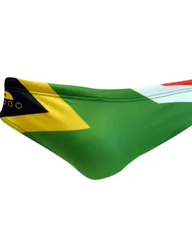 South Africa Swimming Brief Green / Black 5XL Men - TURBO - FashionsVida