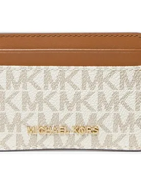 Tarjetero de mujer Jet Set con estampado de logotipo - MICHAEL Michael Kors - FashionsVida