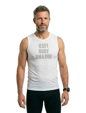 Maglietta Senza Maniche Base Layer 2.0 White - 226ERS - FashionsVida