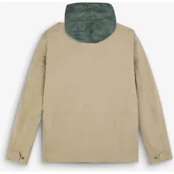 Chaqueta de hombre estilo militar con capucha oculta