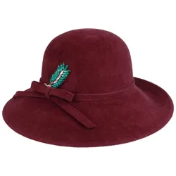 Lamesa Fur Felt Hat by - plum - Damen - Size: One Size