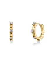 Boucles d'oreilles CELESTE HOOPS Small Gold or