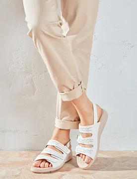 Pagen Sandale "Andrea" creme - 3Pagen - FashionsVida