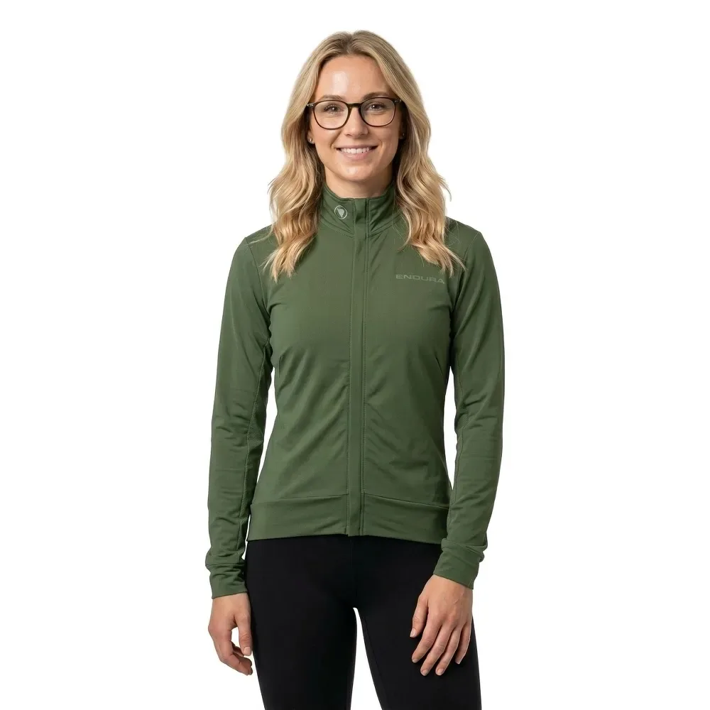 Maglia A Maniche Lunghe Xtract Roubaix Machair Green - Endura - FashionsVida
