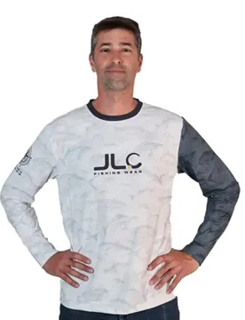 Fish Camo Long Sleeve T-shirt White XL Men - Jlc - FashionsVida