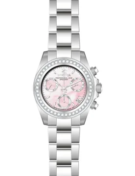 Womens In-51110 Ladies Elite Diamond Watch - Silver - One Size - Invicta - FashionsVida