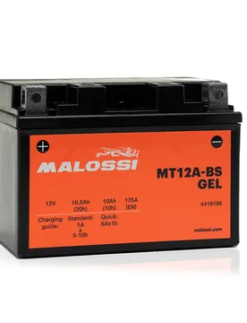 Batteria mt12a-Bs Gel Kymco People Gti 125 Ie 4t Lc Euro 3 (Bf25) - Malossi - FashionsVida