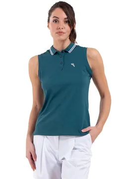 Chervo Polo Amaca, ärmellos, petrol 36 - Chervò - FashionsVida