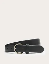 Leather Textured Belt Black male