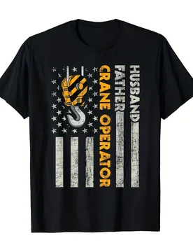 Construction Worker Crane Operator T-Shirt 100% Cotton O-Neck Short Sleeve Summer Casual Mens T-shirt Streetwear - Aliexpress - FashionsVida