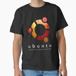 Ubuntu - linux for human beings Operating System Graphic T‑Shirt Short Sleeve Tees Geek IT Developer Fan Gift Streetwear S-6XL