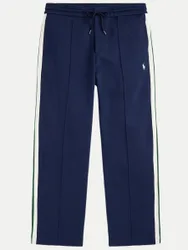 Polo Sweatpants aus einem strukturierten Baumwoll-Mix Blau M