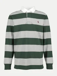 Polo Rugby Long Sleeve Grün XXL