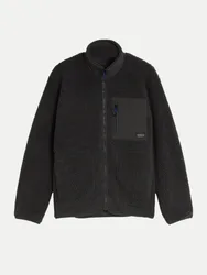 Relaxed-Fit Teddy-Jacke Grau XL
