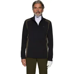Layer Lukas 1/4 Zip, schwarz/dunkelgruen xl