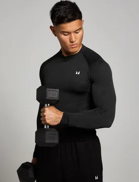 Camiseta de manga larga sin costuras con estampado gráfico de pilares Tempo para hombre de MP - MyProtein - FashionsVida