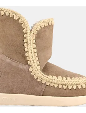Bota de piel de oveja doble faz, con cuña interna y suela antideslizante. Súper cómoda - Mou - FashionsVida