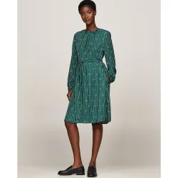Vestido fluido estampado