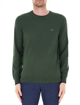Maglia misto lana VERDE SCURO XL - Sun68 - FashionsVida