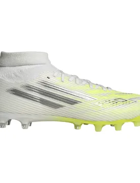 Chaussures De Football F50 Sparkfusion League Mid Cut Fg/ag Ftwr White / Iron Met / Hi-Res Yellow EU 37 1/3 - Adidas - FashionsVida