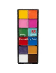 Farbige Cremefarben Palette für Gesicht + Körper