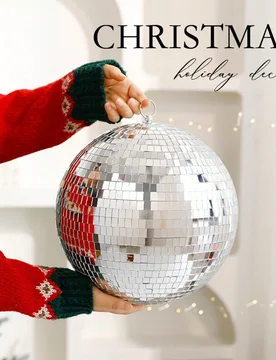 Piezas Bolas de discoteca plateadas para decoración navideña, bolas colgantes divertidas y geniales para Halloween/Navidad - Decoración de fiesta g - Shein - FashionsVida