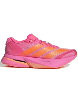 Adizero Boston 13 Running Shoes Lucid Pink / Lucid Orange / Iron Met UK 5.5 Women - Adidas - FashionsVida