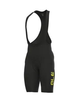 Pantalone invernale ciclismo SOLID WINTER nero giallo fluo 2025 - ALE' - FashionsVida
