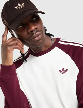 Mens Cali Long Sleeve T-Shirt - Bianco, bianco bianco Uomo taglia L - Adidas - FashionsVida
