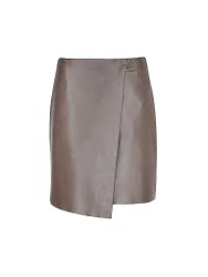 RIANI Lederrock grau 34 Damen