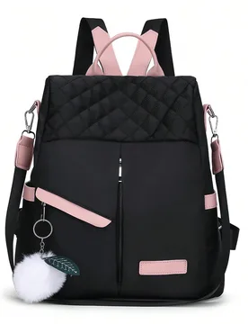 Billetera multifuncional bordada antirrobo, monedero para mujeres, bolsa de viaje premium para estudiantes universitarios, impermeable, para compras, - Shein - FashionsVida