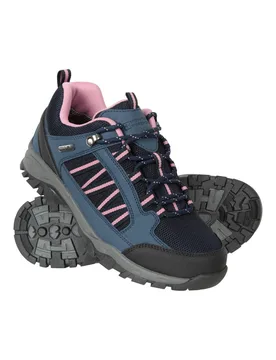 Women's Path Walking Shoes Waterproof Breathable Shoe in Navy Size: 5 - Navy - Size: 5 - Mountain Warehouse - FashionsVida