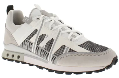 Mens Trainers Fearia Futura Lace Up White - Size Uk 10