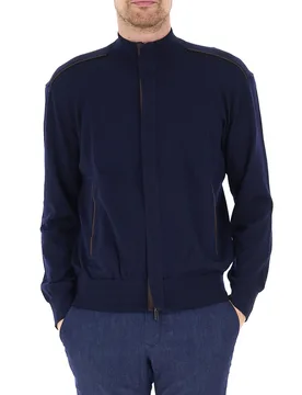 Cardigan con zip BLU NOTTE M - Paul & Shark - FashionsVida