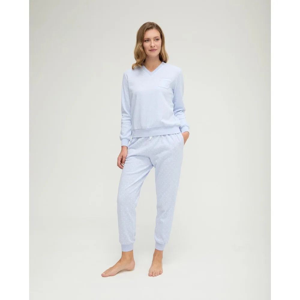 Pijama de mujer con pico corazones - Lohe - FashionsVida