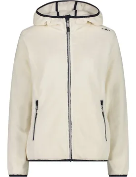 Woman jacket fix hood forro polar mujer Blanco (34) - CMP - FashionsVida