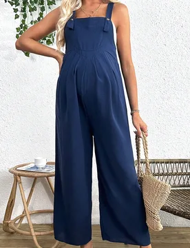 Mono Para Maternidad Con Tirantes Ajustable S - Shein - FashionsVida