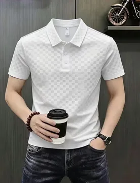 Summer New Style Men's Loose Luxury Collar T-Shirt - Breathable Cool Feeling Casual Multi-Complimentary Short-Sleeved Polo - Aliexpress - FashionsVida