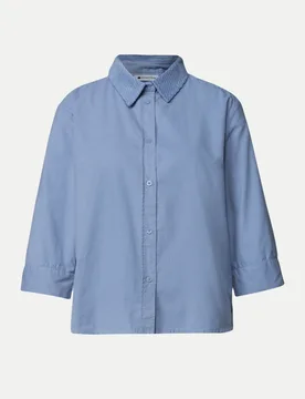 Street One Cord-Hemdbluse Blau 38 - Street One - FashionsVida