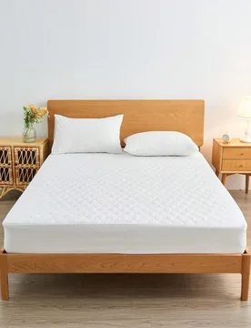 Pieza Sábana impermeable, ropa de cama, sábana ajustable, cubierta de colchón, protector de colchón, ropa de cama suave y cómoda para dormitorio, - Shein - FashionsVida