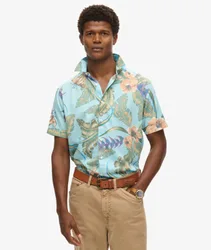 Superdry Herren Hawaii-hemd Blau - Größe: S