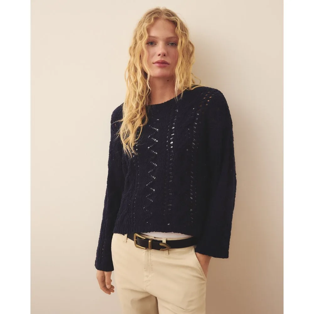 Jersey de mujer con cintas caladas - Southern Cotton - FashionsVida