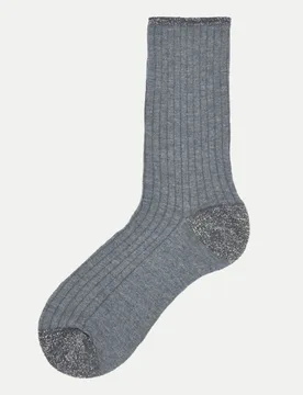 Socken Donna Calzino N 279 Grau - Alto Milano - FashionsVida