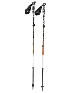 Bâtons de randonnée en carbone - Skysolo FX One Carbon - Taille 120 cm - Orange - LEKI - FashionsVida